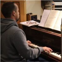 Robert at piano
